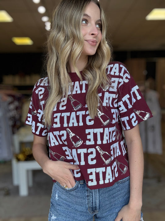 Stewart Simmons Licensed Mississippi State Repeat Tee