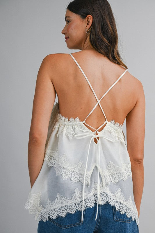 Lace Trim Blouse