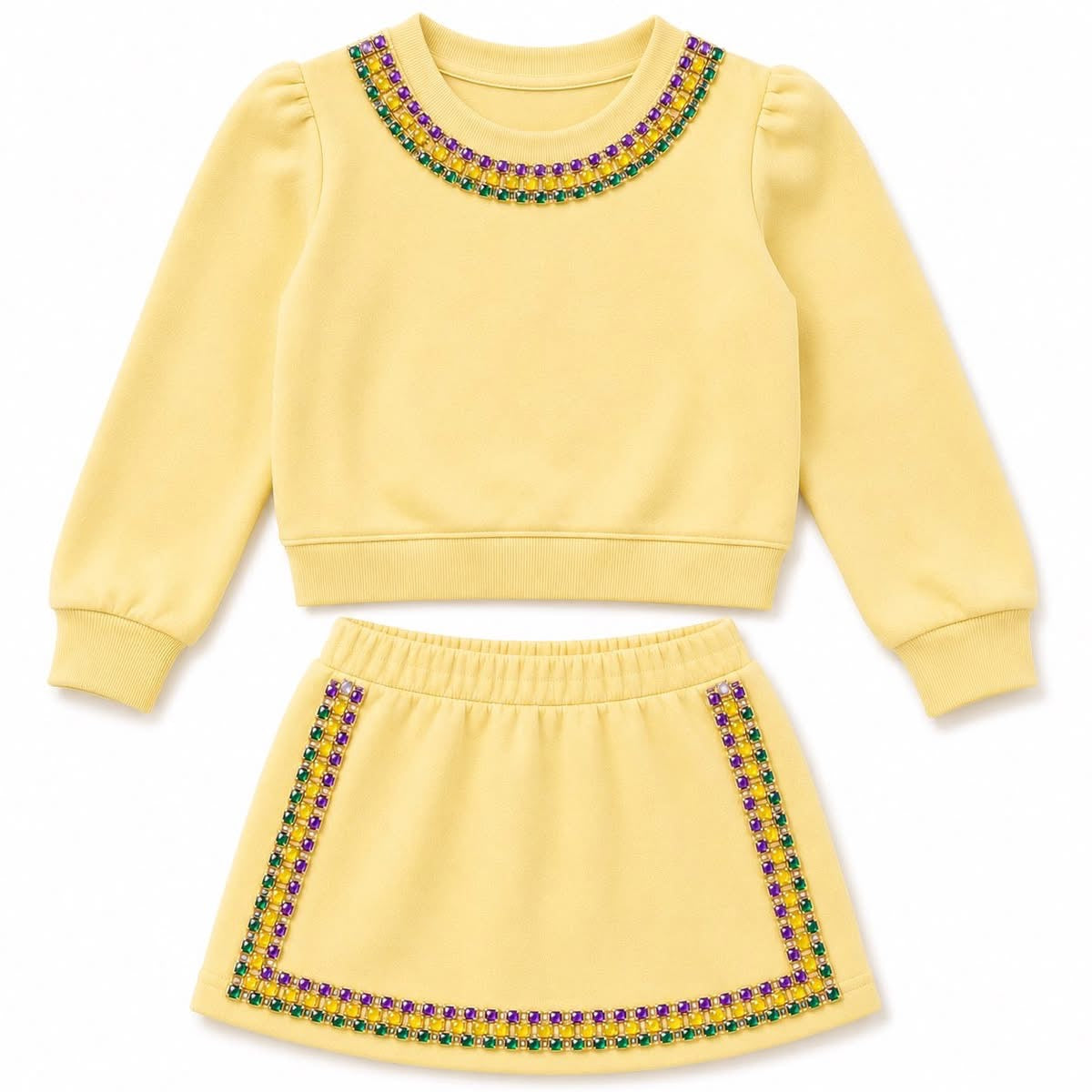 Mardi Gras Gem Set (Lavender/Yellow) (PREORDER)