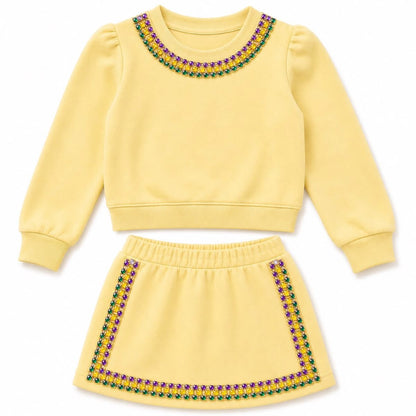 Mardi Gras Gem Set (Lavender/Yellow) (PREORDER)