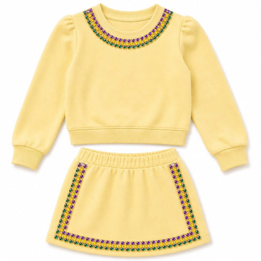 Mardi Gras Gem Set (Lavender/Yellow) (PREORDER)