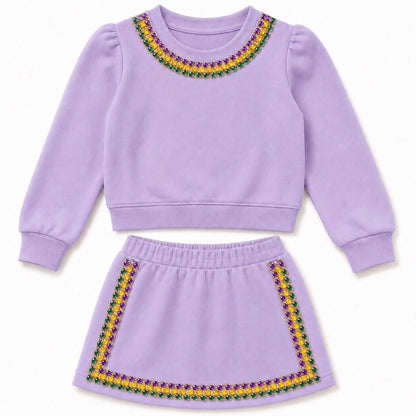 Mardi Gras Gem Set (Lavender/Yellow) (PREORDER)