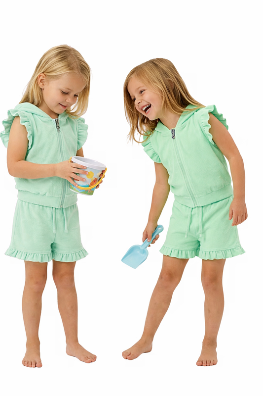 Ruffle Detail Swim Coverup Kids (preorder)