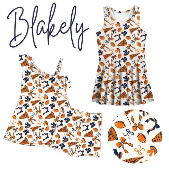 PREORDER Big Girl Game Day Dresses (all teams) (Size 5/6 - 14)