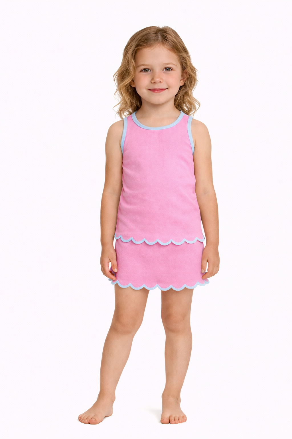 Scallop Detail Kids Set