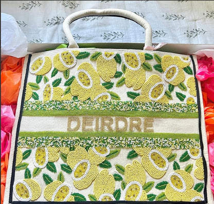 Custom Beaded Tote Bag (PREORDER)