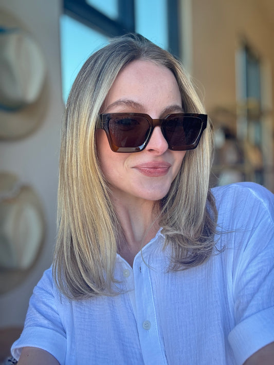 Sunstone Glasses in Brown