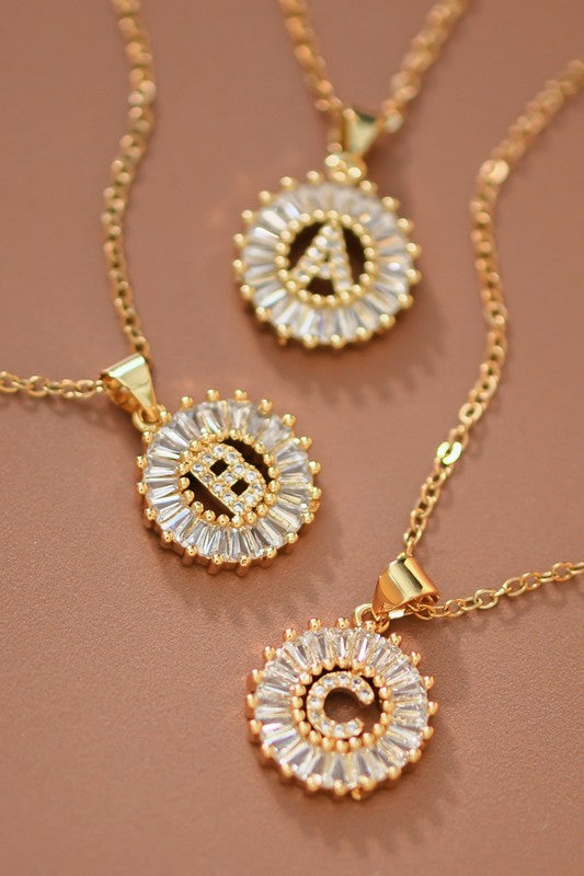 Initial Necklaces - Clear