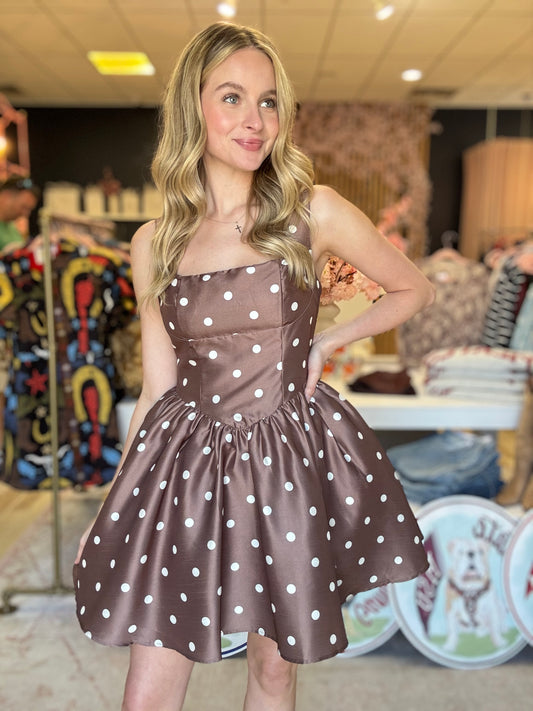 Polka Dot Mini Dress