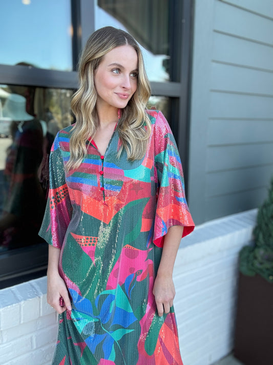 Alden Adair Jerry Dress in Tropical Jingle