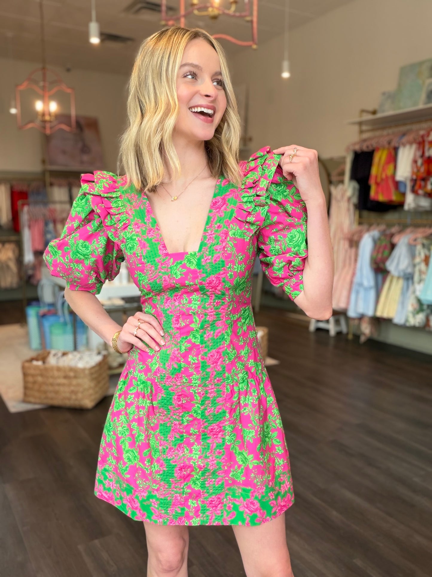 Botanical Print Dress