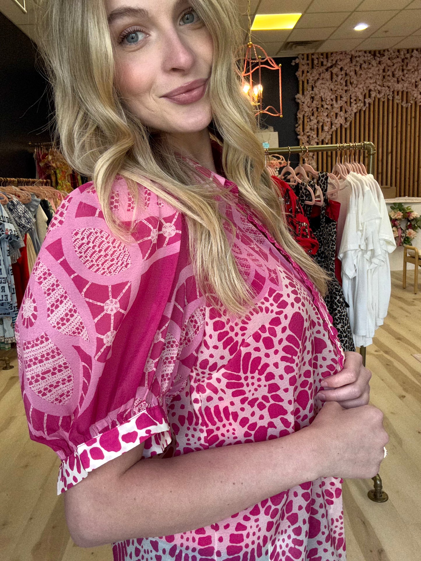 Pink Woven Top