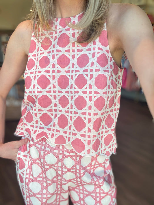 Mestiza Prism Scallop Tank Top