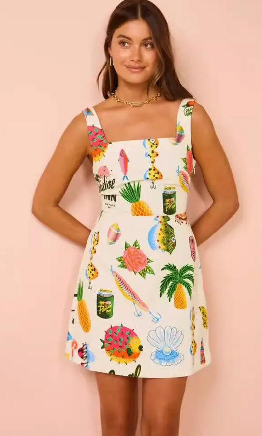 Sleeveless Tropical Mini (preorder)