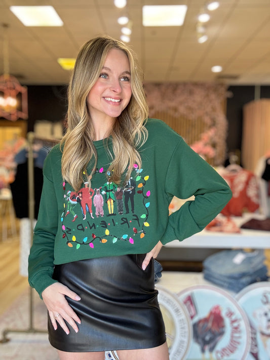 Amor Exclusive Friends Christmas Sequin Sweater (preorder)