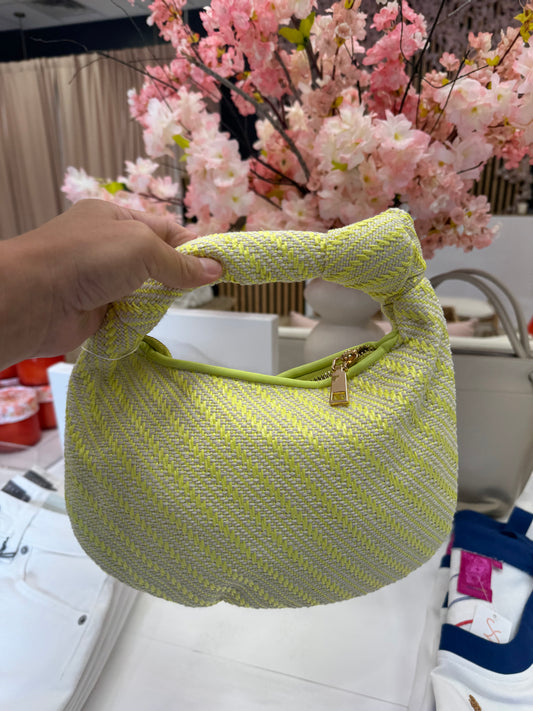Cher Small Yellow Straw Bag