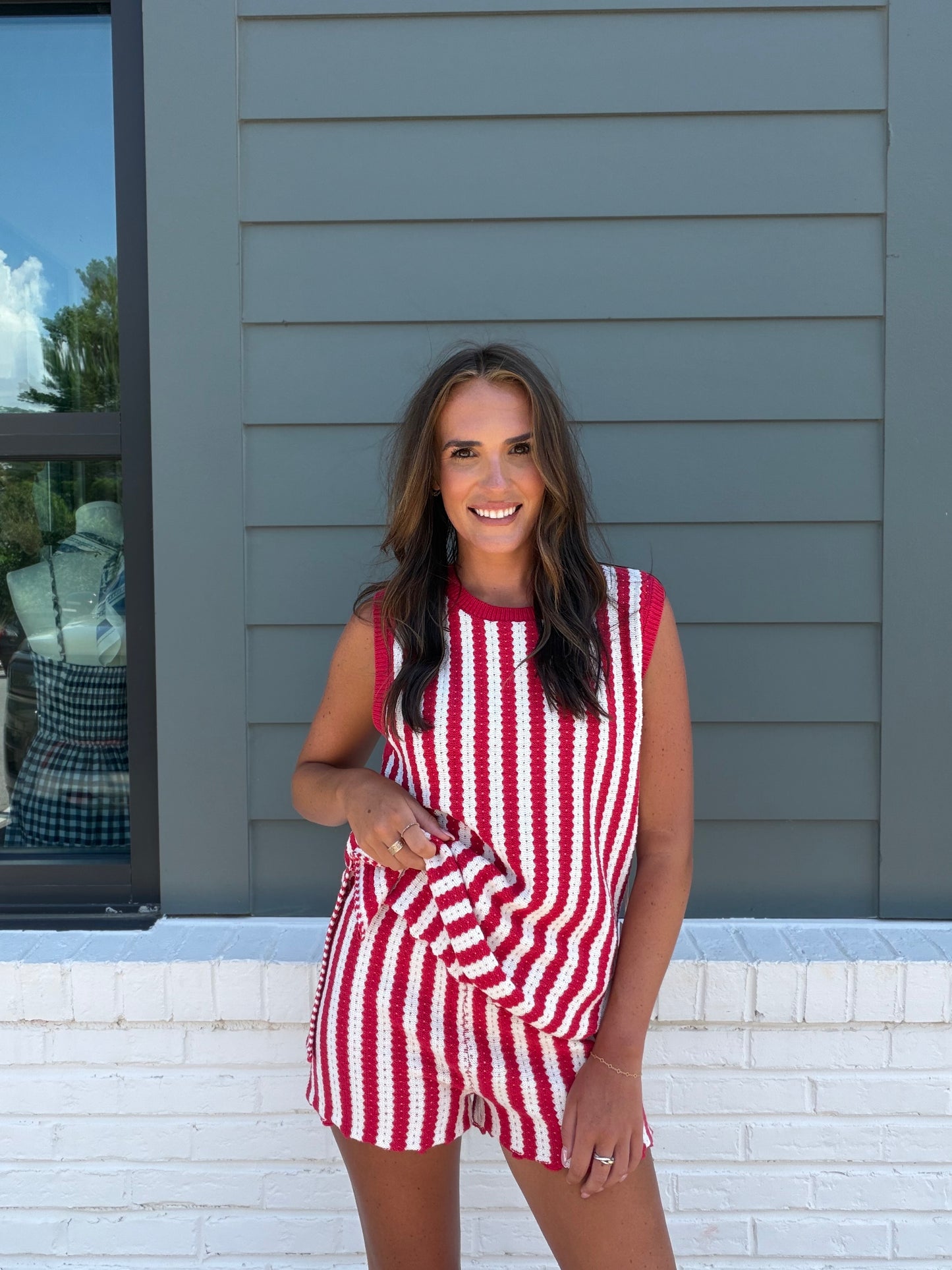 Coastal Stripe Set - Red