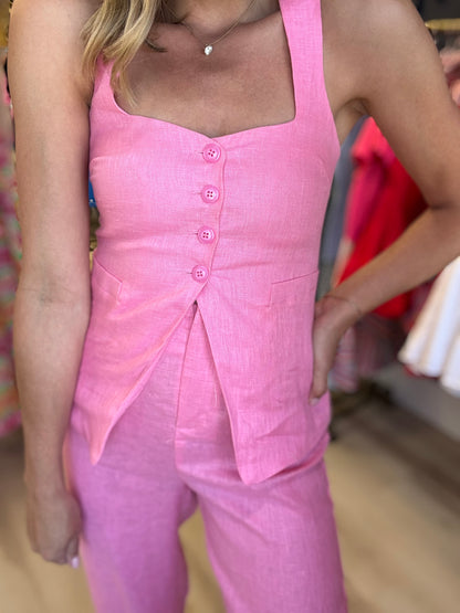 Pink Blair Linen Set