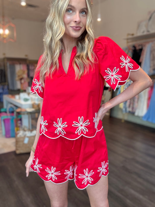 Dayna Embroidered Set