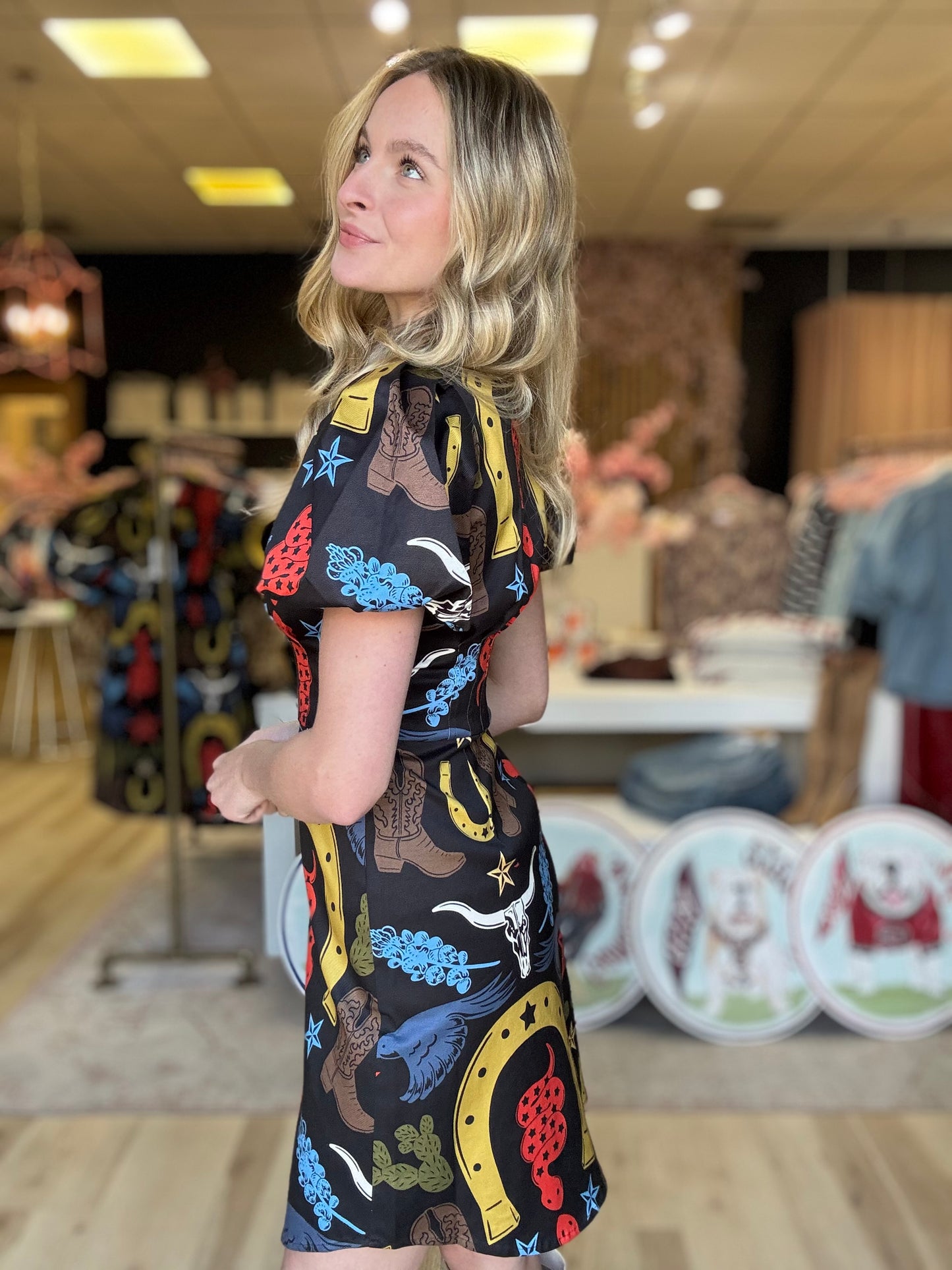 Emily Mccarthy Britt Dress in Lonestar