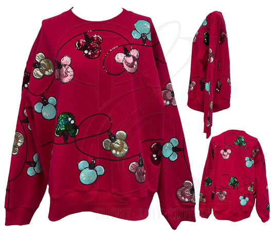 PREORDER Mickey Christmas Sweater Mom + Me