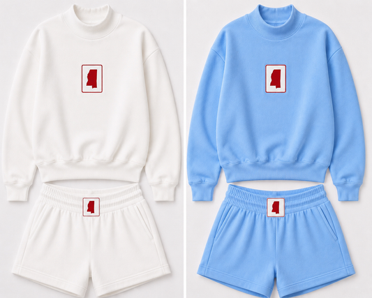 Mississippi Blue Mockneck Set (PREORDER)