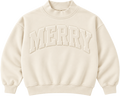 Merry Cozy Mockneck Sweatshirt Mom + Me in Cream (PREORDER)
