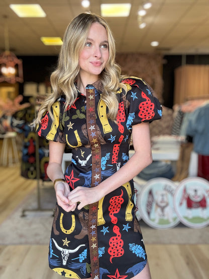 Emily Mccarthy Britt Dress in Lonestar