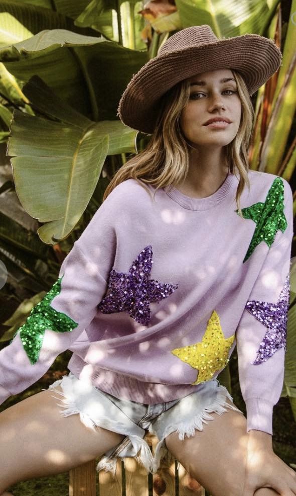 Lavender Star Sweatshirt