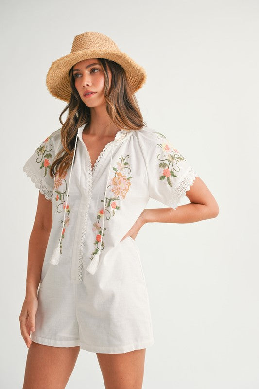 Elizabeth Floral Romper