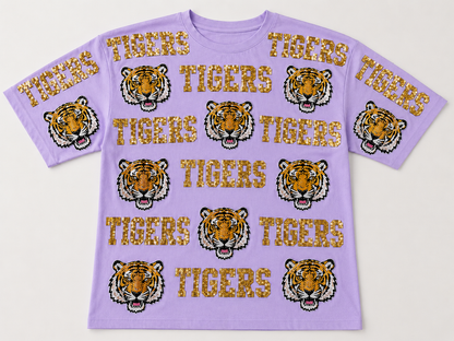 Sequin Tigers Tee (mom + me) PREORDER