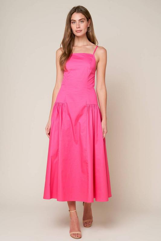 Drop Waist Pink Dress