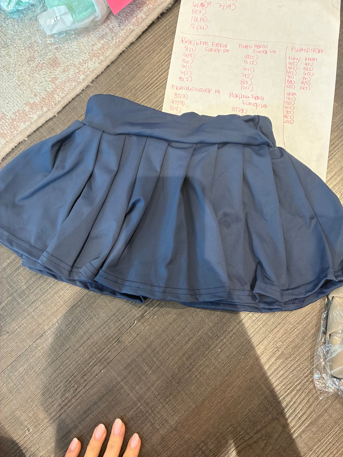 Kids Pleated Skort (multiple colors)