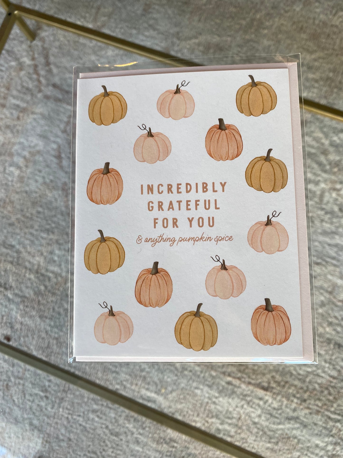 Pumpkin Spice Grateful Card