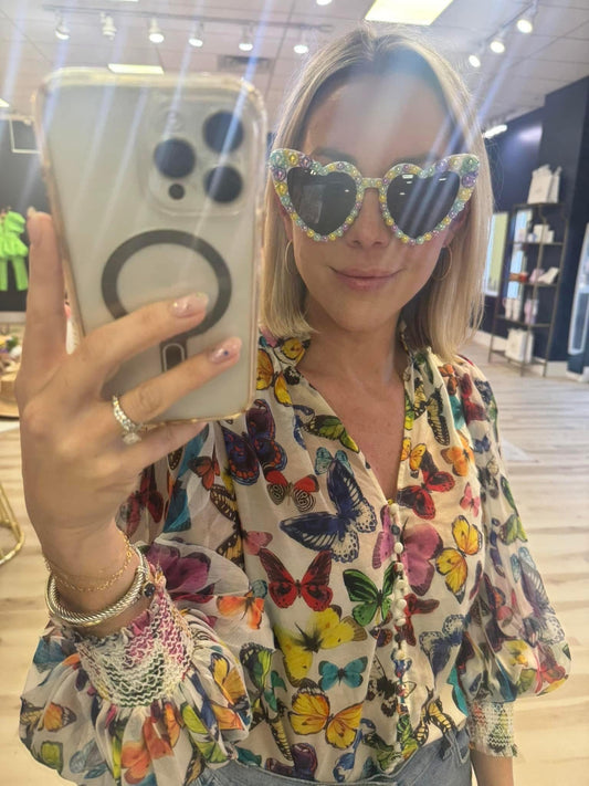 Mardi Gras Sunglasses in Traditional