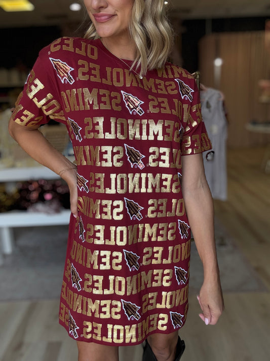 Stewart Simmons Licensed Florida State Seminoles Repeat Dress