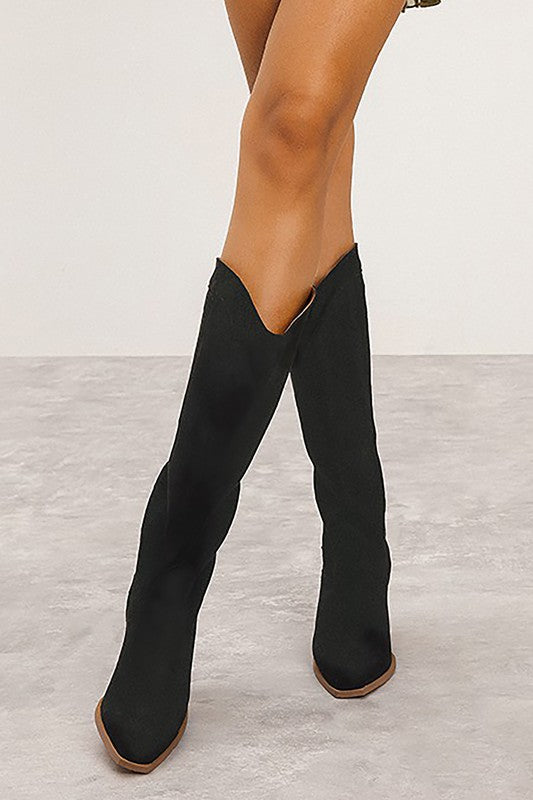 Knee High Boot - Black