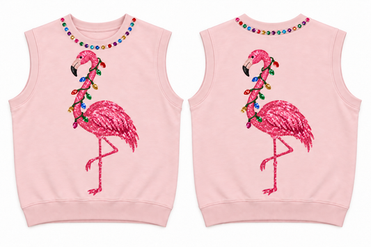 Christmas Flamingo Top (PREORDER) MOM + ME