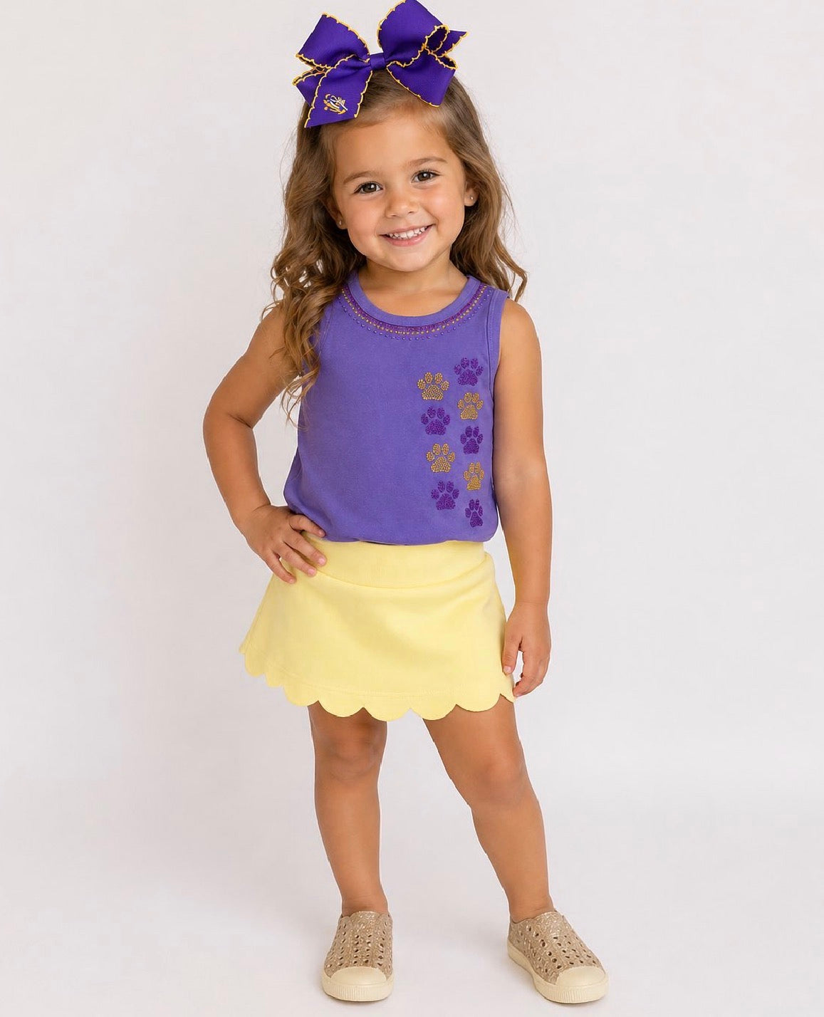 Kid Scalloped Skort (multiple colors)