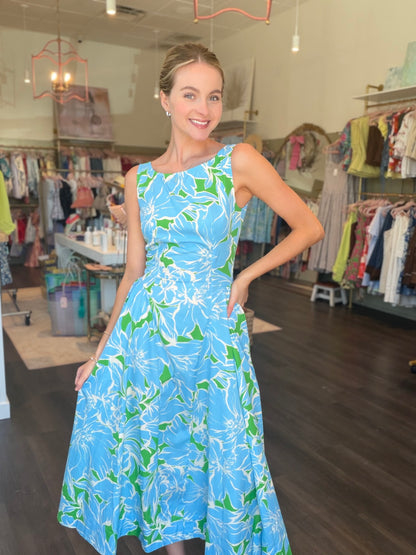 Floral Print Sleeveless Dress