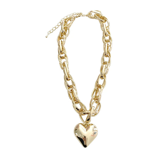 Gemelli Alyssa Heart Chain Necklace