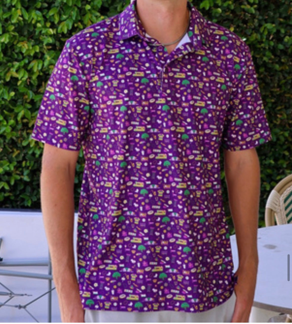 Men + Boy Mardi Gras Polo (PREORDER)