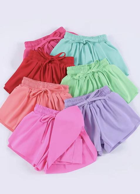 Girls Butterfly Shorts (multiple colors)