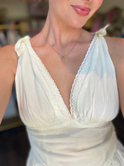 Biarritz Cotton Corset Waist Dress