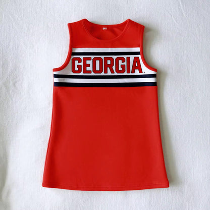 Scarlet and Gold NCAA Cheer Dress