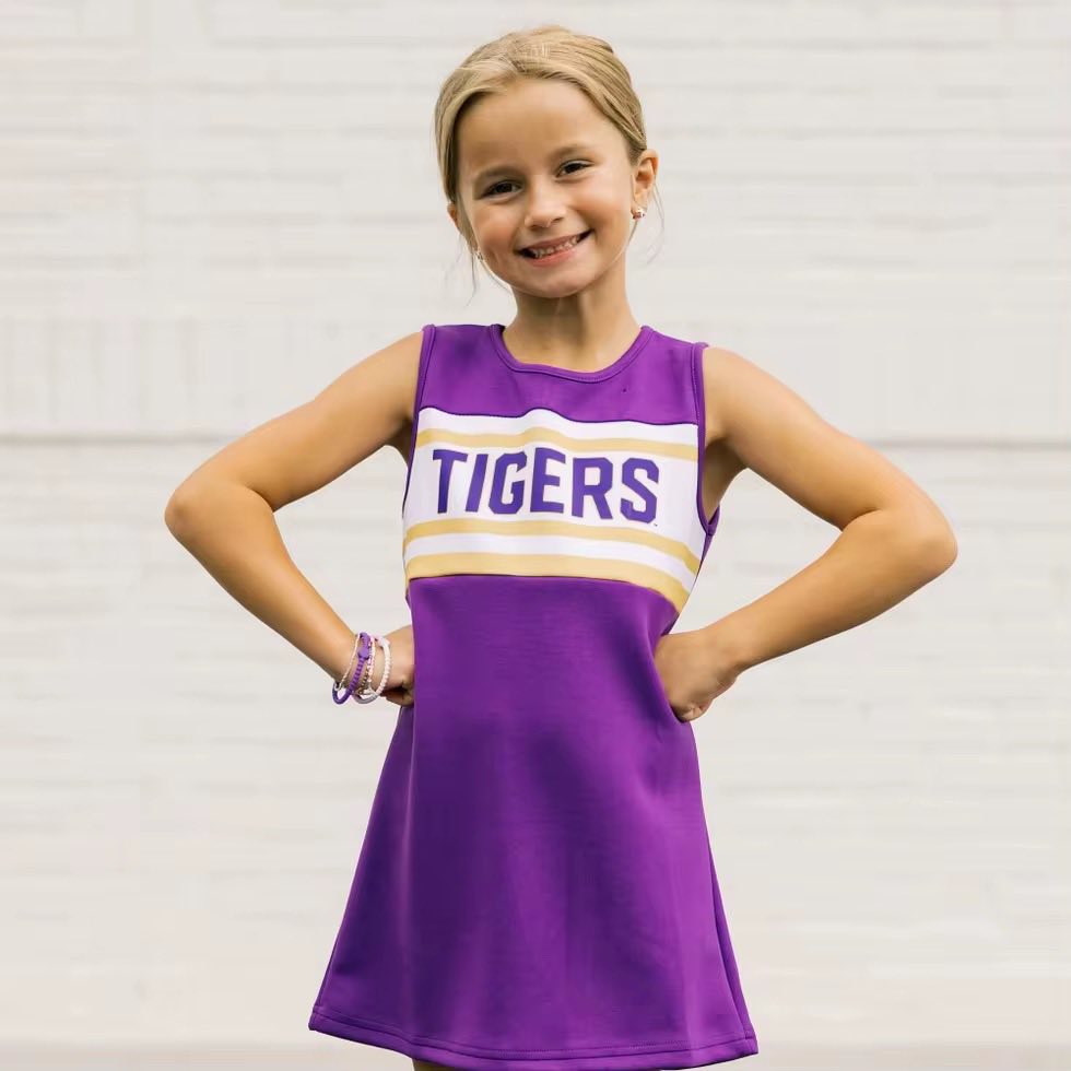 Scarlet and Gold NCAA Cheer Dress