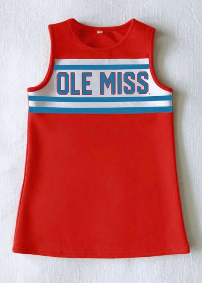 Scarlet and Gold NCAA Cheer Dress