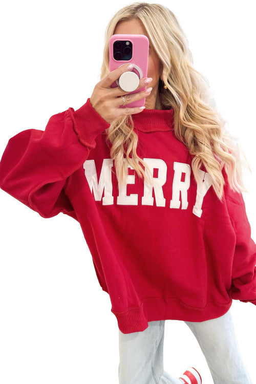 Mock Neck Christmas Sweatshirt (PREORDER)