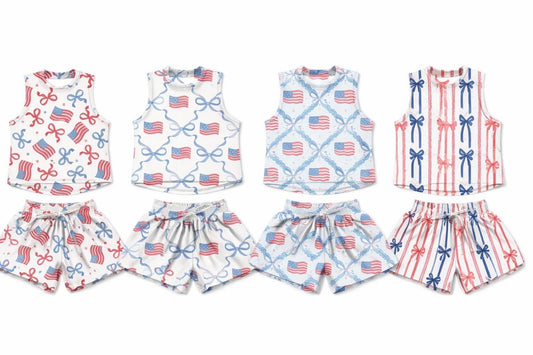 Fourth Of July Kid Short Sets (PREORDER)