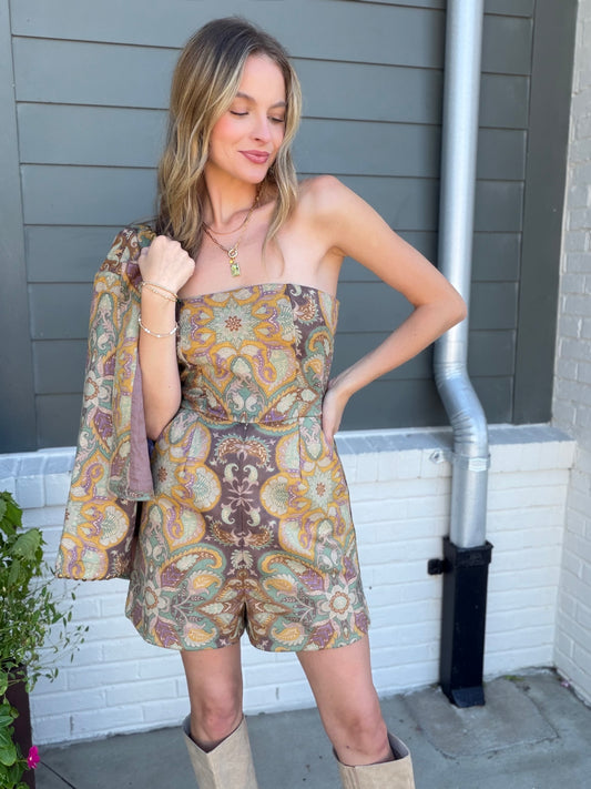 Ollari Rose Romper